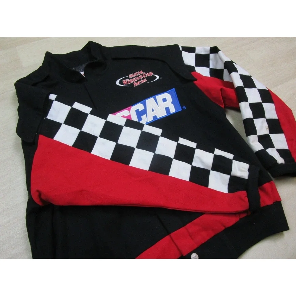 Vintage Chase Authentics Nascar Jacket (M) Checkered Flag Race Promo Winston Cup